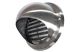 SS150 stainless steel bullnosed louvred flyscreen vent grille 150mm 